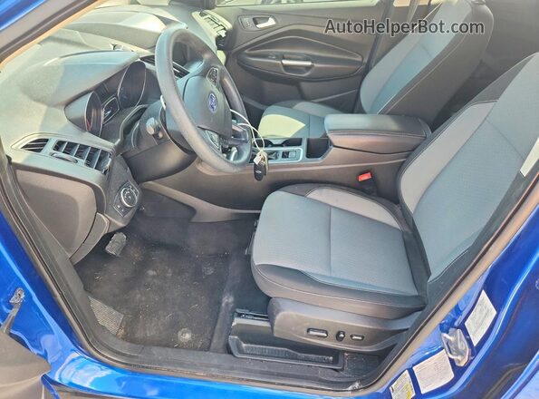 1FMCU9GD3KUB72724 2019 FORD ESCAPE Blue Front interior view