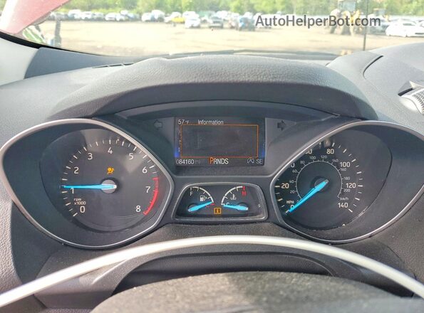 1FMCU9GD4HUA07760 2017 FORD ESCAPE Red Вид щитка приладів