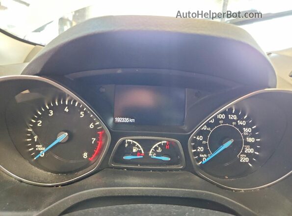 1FMCU9GD4HUA43433 2017 FORD ESCAPE Белый Вид щитка приборов