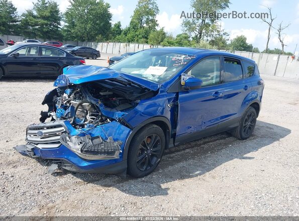 1FMCU9GD4HUB48487 2017 FORD ESCAPE Blue Առջևի ձախ երեք քառորդ տեսարան