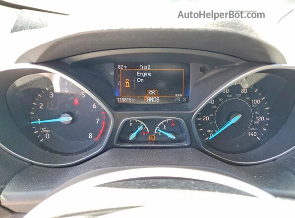 1FMCU9GD4HUC70850 2017 FORD ESCAPE Cream Instrument cluster view