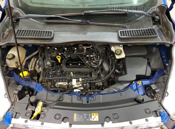 1FMCU9GD4HUC83775 2017 FORD ESCAPE Blue Widok komory silnika