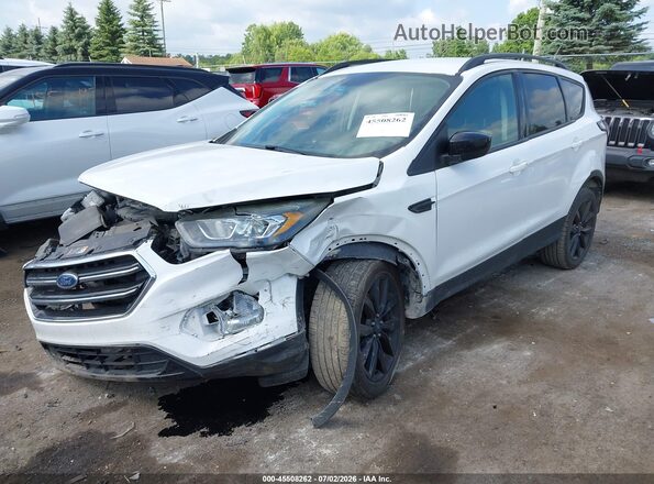 1FMCU9GD4HUD33834 2017 FORD ESCAPE White წინა მარცხენა ხედი სამი მეოთხედიდან