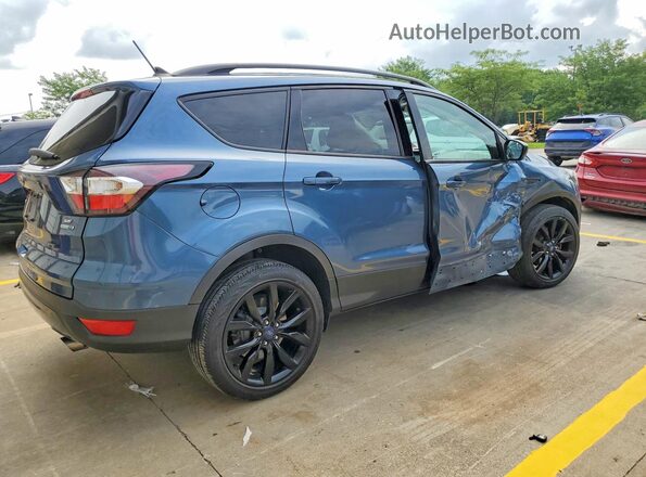 1FMCU9GD4JUA29554 2018 FORD ESCAPE Blue Rear right