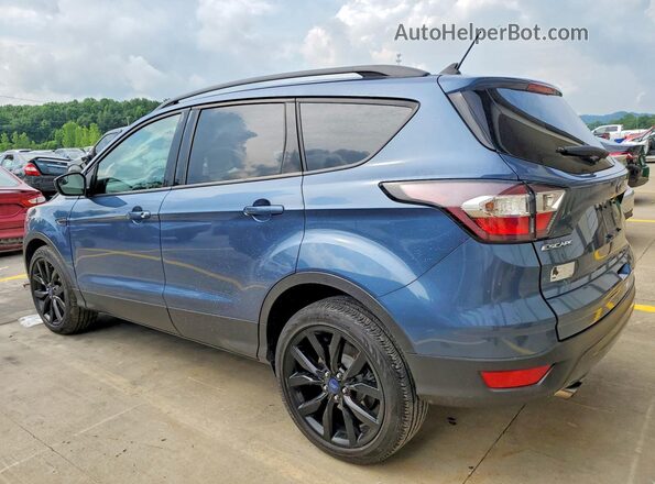 1FMCU9GD4JUA29554 2018 FORD ESCAPE Blue Rear left