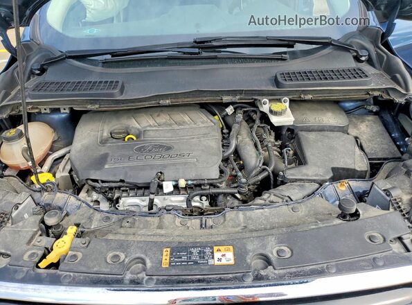 1FMCU9GD4JUA29554 2018 FORD ESCAPE Blue Engine compartment view