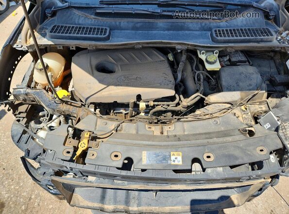 1FMCU9GD4JUA30977 2018 FORD ESCAPE Black Widok komory silnika