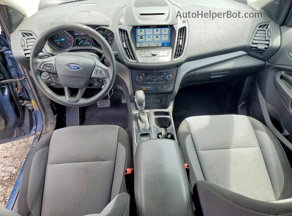 1FMCU9GD4JUA82173 2018 FORD ESCAPE Blue Вид панелі приладів