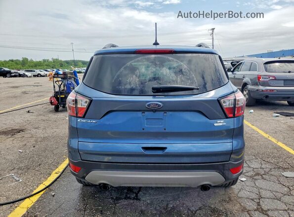 1FMCU9GD4JUA82173 2018 FORD ESCAPE Blue Вид ззаду