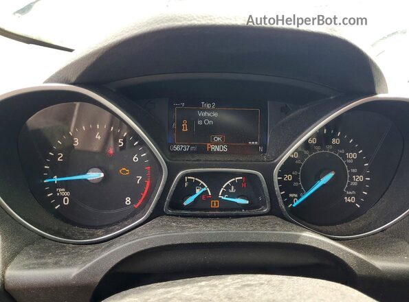 1FMCU9GD4JUA82173 2018 FORD ESCAPE Blue Вид щитка приладів
