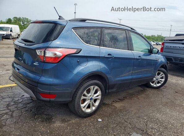 1FMCU9GD4JUA82173 2018 FORD ESCAPE Blue Задня права чверть