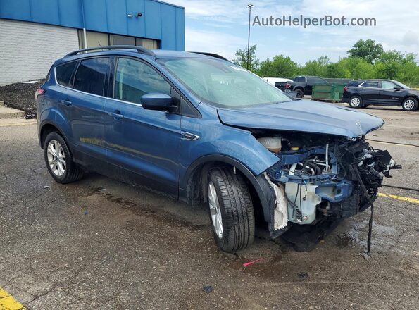1FMCU9GD4JUA82173 2018 FORD ESCAPE Blue Передня права чверть