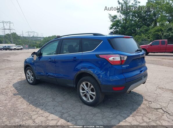 1FMCU9GD4JUB02003 2018 FORD ESCAPE Blue Rear left