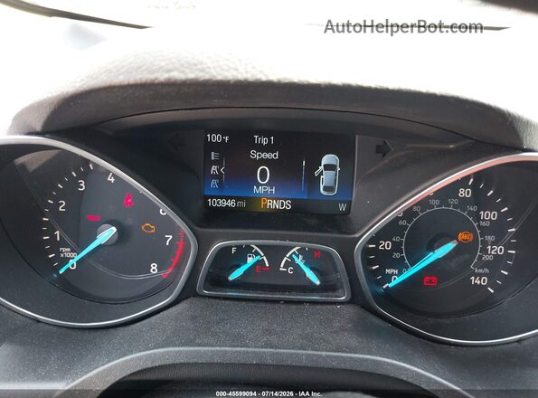 1FMCU9GD4JUB02003 2018 FORD ESCAPE Blue Rear seats view