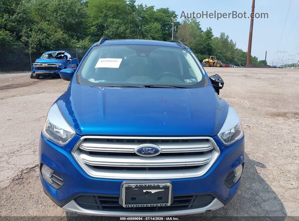 1FMCU9GD4JUB02003 2018 FORD ESCAPE Blue Rear interior view