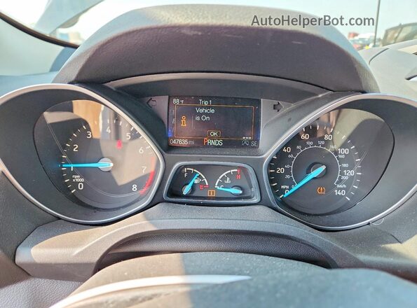 1FMCU9GD4JUB06116 2018 FORD ESCAPE Black ხელსაწყოთა პანელის ხედი