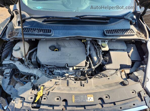 1FMCU9GD4JUB06116 2018 FORD ESCAPE Black ძრავის განყოფილების ხედი