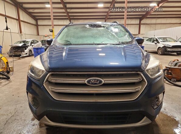 1FMCU9GD4JUB34675 2018 FORD ESCAPE Синий Вид спереди