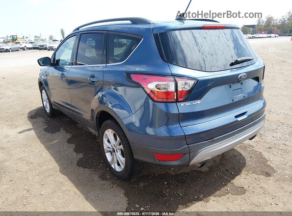 1FMCU9GD4JUB44185 2018 FORD ESCAPE Blue Rear left
