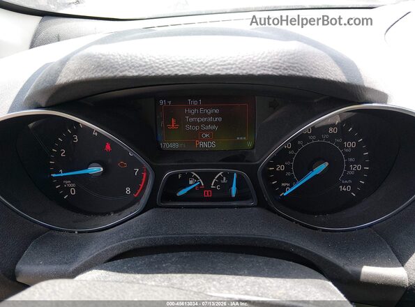 1FMCU9GD4JUD29076 2018 FORD ESCAPE Silver Widok tylnych siedzeń