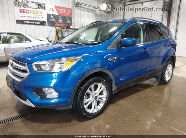 1FMCU9GD4JUD31118 2018 FORD ESCAPE Blue Front left