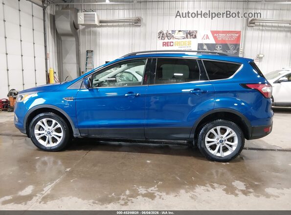 1FMCU9GD4JUD31118 2018 FORD ESCAPE Blue 360 interior view