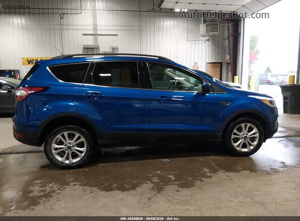 1FMCU9GD4JUD31118 2018 FORD ESCAPE Blue Rear interior view
