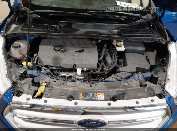 1FMCU9GD4JUD31118 2018 FORD ESCAPE Blue Rear view