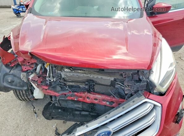 1FMCU9GD5HUA92284 2017 FORD ESCAPE Red Vista del compartimento del motor