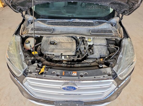 1FMCU9GD5HUB80834 2017 FORD ESCAPE Black ძრავის განყოფილების ხედი