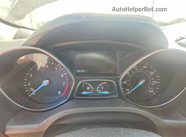 1FMCU9GD5HUD18193 2017 FORD ESCAPE Gray Widok zestawu wskaźników