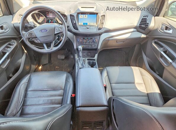 1FMCU9GD5HUD55986 2017 FORD ESCAPE Gray Вид панелі приладів