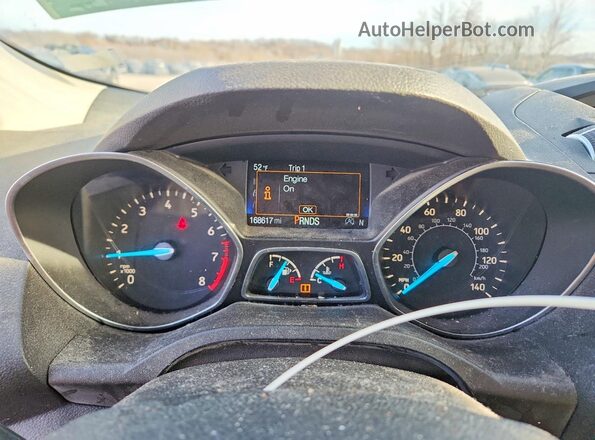1FMCU9GD5HUE49284 2017 FORD ESCAPE Silver ხელსაწყოთა პანელის ხედი