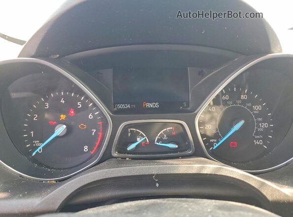 1FMCU9GD5JUC26247 2018 FORD ESCAPE Red Вид щитка приладів