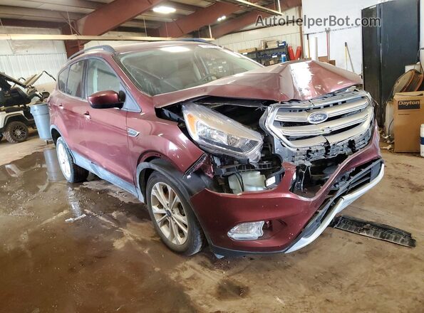 1FMCU9GD5JUC75531 2018 FORD ESCAPE Бордовый Передняя правая четверть