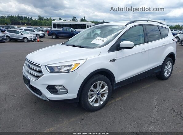 1FMCU9GD5JUD08673 2018 FORD ESCAPE White Առջևի ձախ երեք քառորդ տեսարան