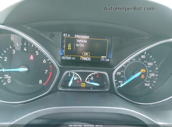 1FMCU9GD5JUD08687 2018 FORD ESCAPE Silver Vista de los asientos traseros