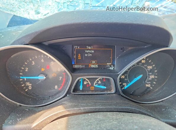 1FMCU9GD5JUD21598 2018 FORD ESCAPE Gray Вид щитка приладів