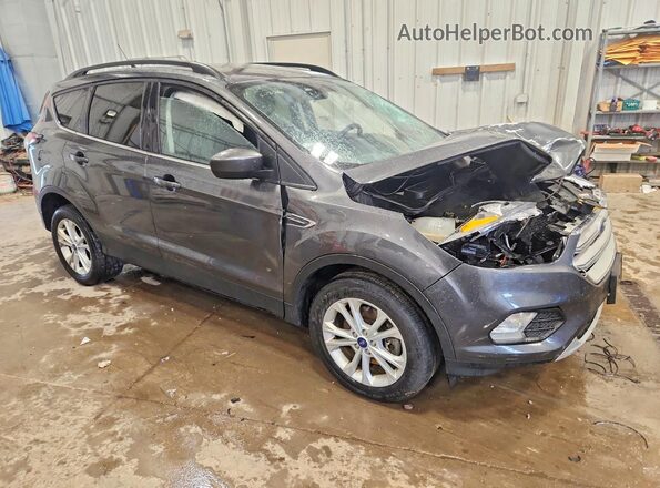 1FMCU9GD5JUD21598 2018 FORD ESCAPE Gray Передня права чверть