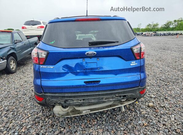 1FMCU9GD5JUD46565 2018 FORD ESCAPE Blue Rear view