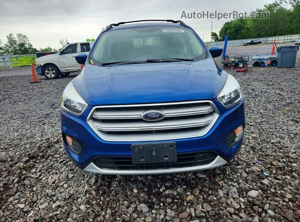 1FMCU9GD5JUD46565 2018 FORD ESCAPE Blue Front view