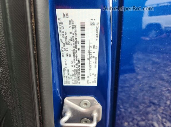 1FMCU9GD5JUD46565 2018 FORD ESCAPE Blue Engine compartment view