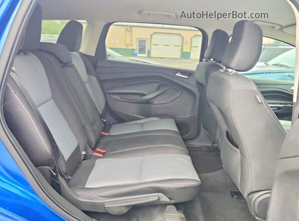 1FMCU9GD5JUD46565 2018 FORD ESCAPE Blue Rear seats view