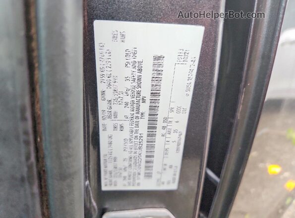 1FMCU9GD5KUB25291 2019 FORD ESCAPE Gray Vista de la etiqueta del VIN