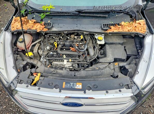 1FMCU9GD5KUB25291 2019 FORD ESCAPE Gray Vista del compartimento del motor