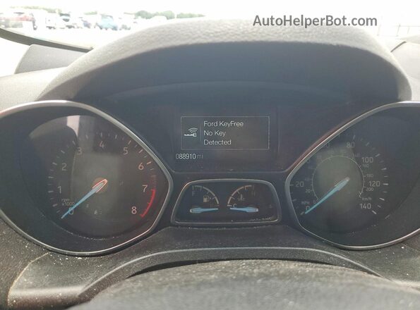 1FMCU9GD5KUB41281 2019 FORD ESCAPE White Vista del cuadro de instrumentos