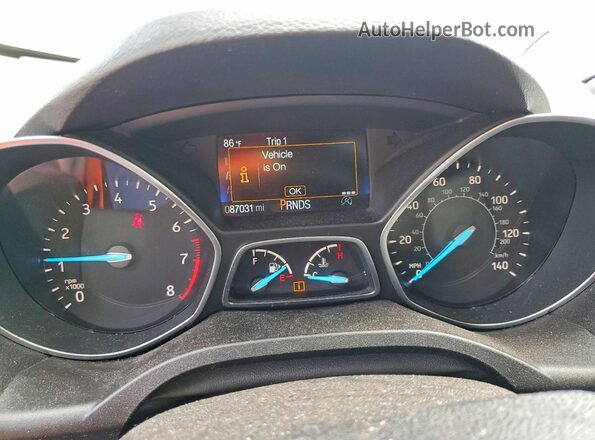 1FMCU9GD5KUB52488 2019 FORD ESCAPE Silver Vista del cuadro de instrumentos