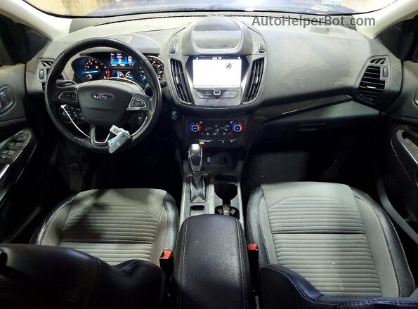 1FMCU9GD5KUC54762 2019 FORD ESCAPE Blue Widok deski rozdzielczej