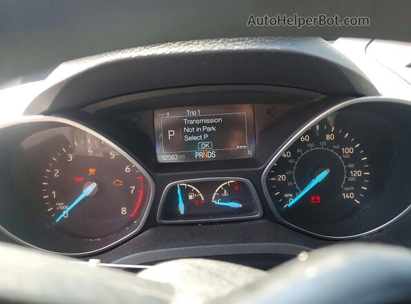 1FMCU9GD6HUB49608 2017 FORD ESCAPE Gray Widok zestawu wskaźników