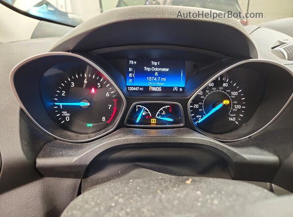 1FMCU9GD6HUC03764 2017 FORD ESCAPE Silver Vista del cuadro de instrumentos